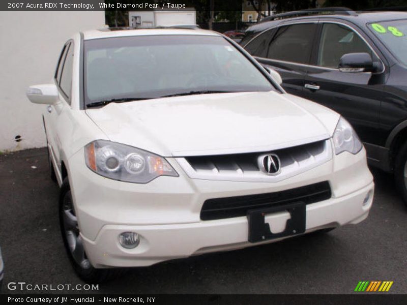 White Diamond Pearl / Taupe 2007 Acura RDX Technology