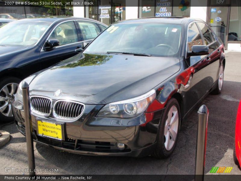 Jet Black / Black 2007 BMW 5 Series 530xi Sedan