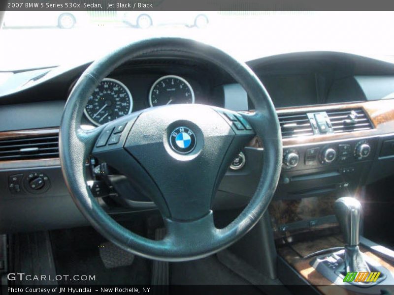 Jet Black / Black 2007 BMW 5 Series 530xi Sedan