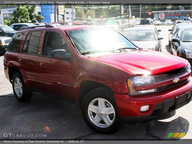 Majestic Red Metallic / Medium Pewter 2003 Chevrolet TrailBlazer LTZ 4x4