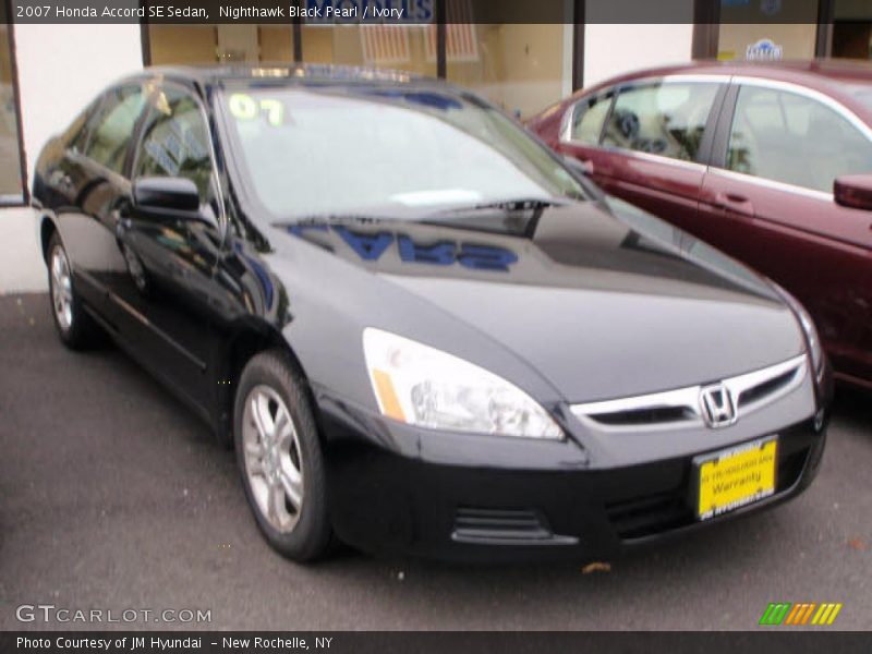 Nighthawk Black Pearl / Ivory 2007 Honda Accord SE Sedan