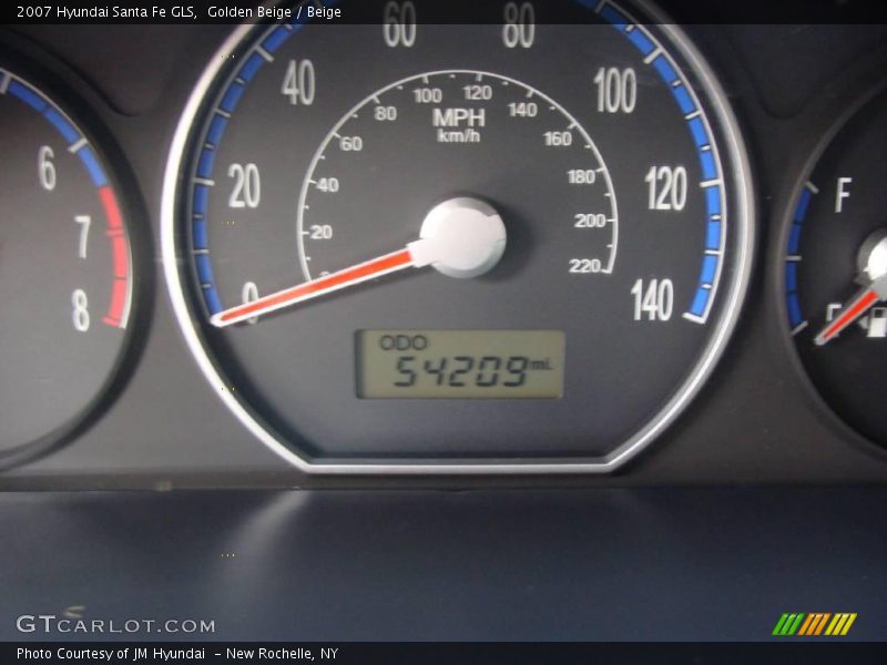 Golden Beige / Beige 2007 Hyundai Santa Fe GLS