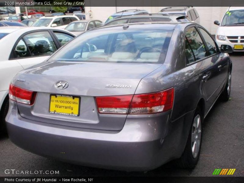 Steel Gray / Gray 2008 Hyundai Sonata GLS
