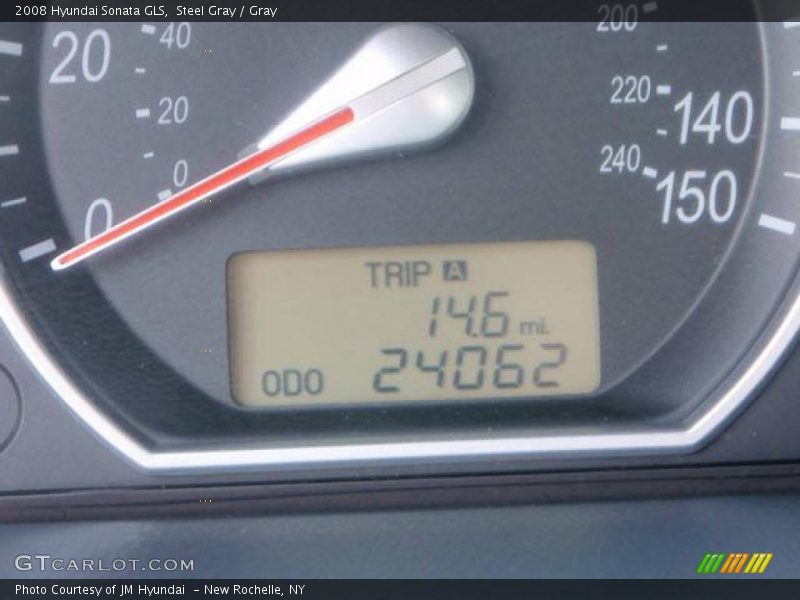 Steel Gray / Gray 2008 Hyundai Sonata GLS