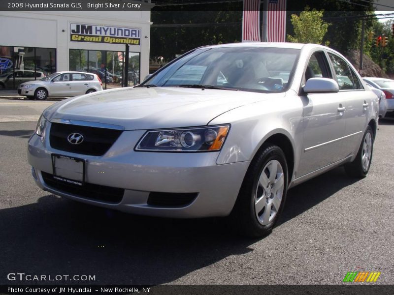 Bright Silver / Gray 2008 Hyundai Sonata GLS