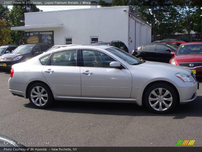 Liquid Platinum Metallic / Wheat 2007 Infiniti M 35x Sedan