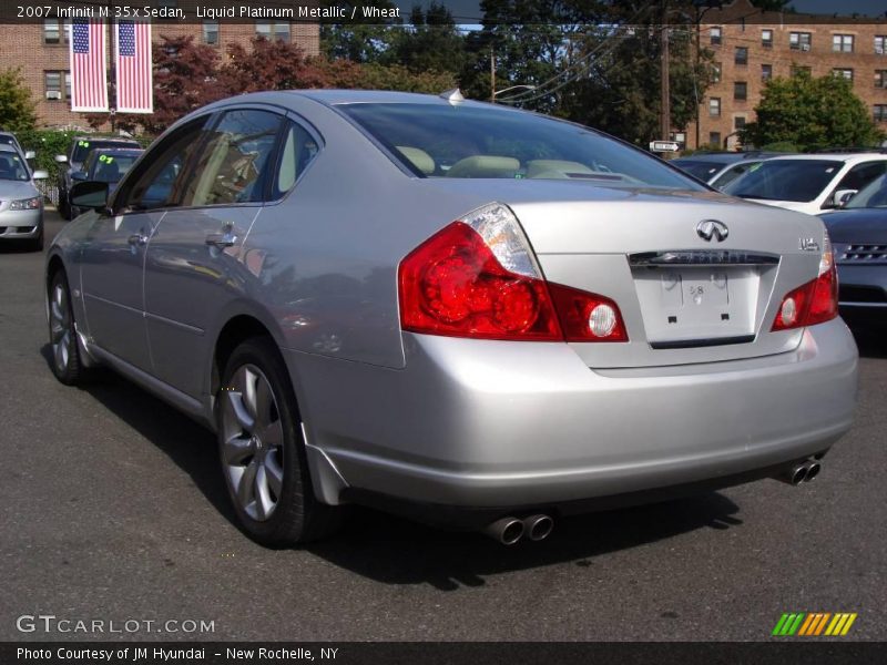 Liquid Platinum Metallic / Wheat 2007 Infiniti M 35x Sedan