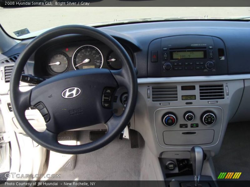 Bright Silver / Gray 2008 Hyundai Sonata GLS