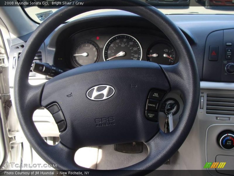 Bright Silver / Gray 2008 Hyundai Sonata GLS