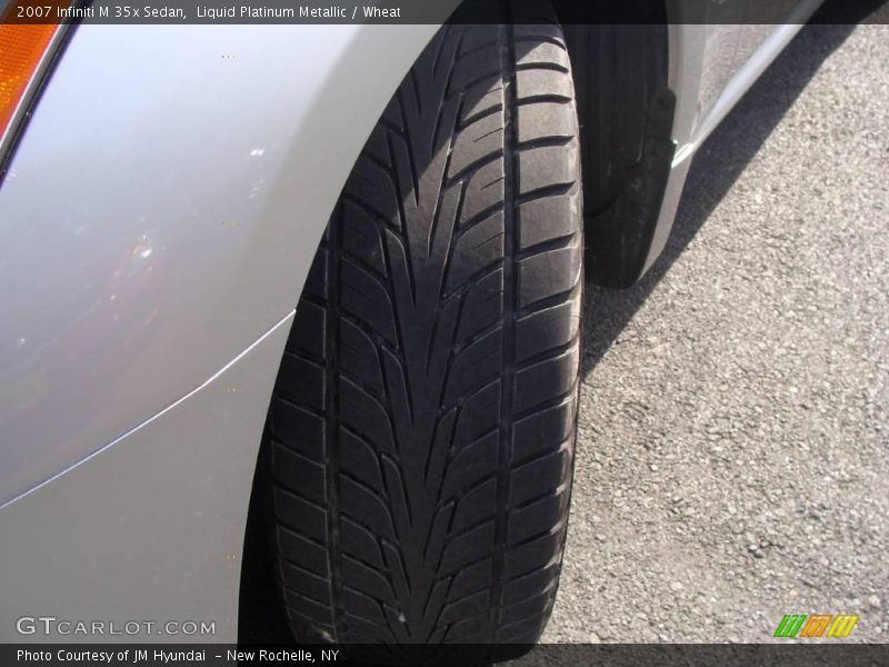Liquid Platinum Metallic / Wheat 2007 Infiniti M 35x Sedan