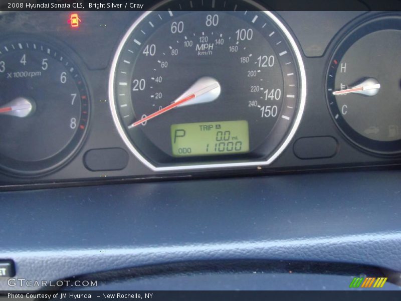 Bright Silver / Gray 2008 Hyundai Sonata GLS