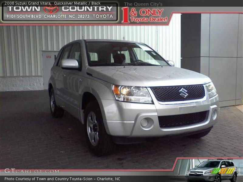 Quicksilver Metallic / Black 2008 Suzuki Grand Vitara