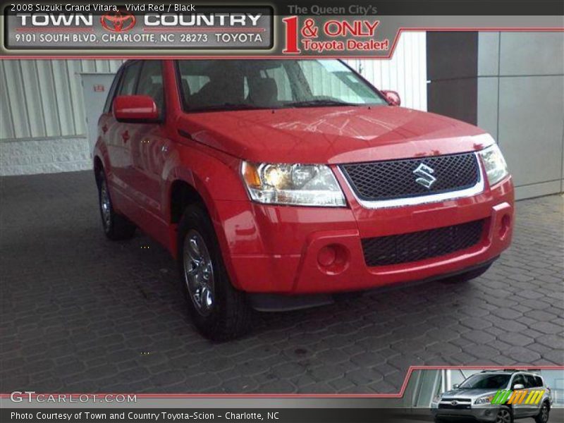 Vivid Red / Black 2008 Suzuki Grand Vitara