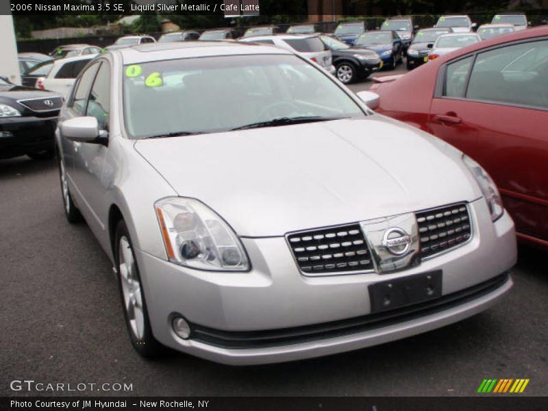 Liquid Silver Metallic / Cafe Latte 2006 Nissan Maxima 3.5 SE