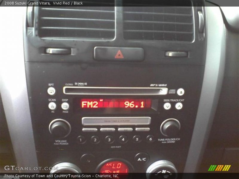 Vivid Red / Black 2008 Suzuki Grand Vitara