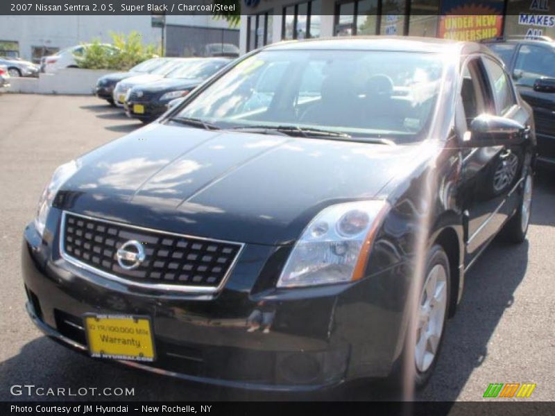 Super Black / Charcoal/Steel 2007 Nissan Sentra 2.0 S