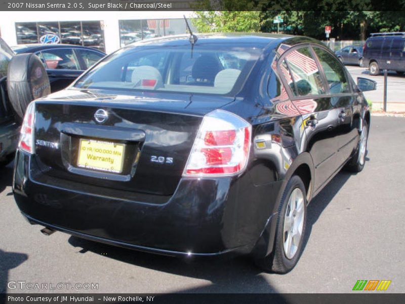 Super Black / Charcoal/Steel 2007 Nissan Sentra 2.0 S