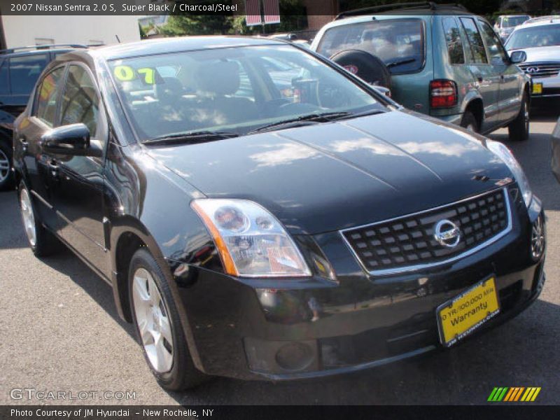 Super Black / Charcoal/Steel 2007 Nissan Sentra 2.0 S