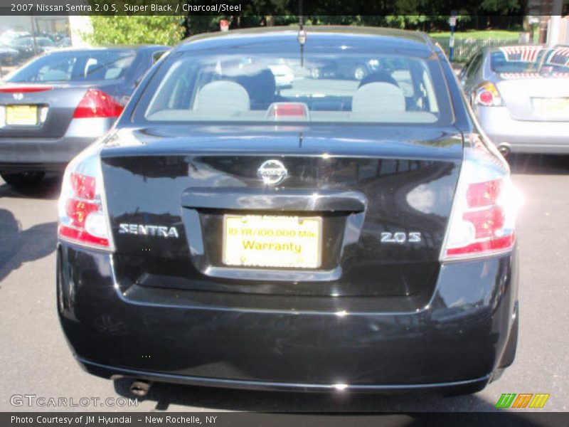 Super Black / Charcoal/Steel 2007 Nissan Sentra 2.0 S