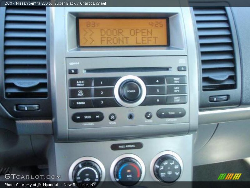 Super Black / Charcoal/Steel 2007 Nissan Sentra 2.0 S