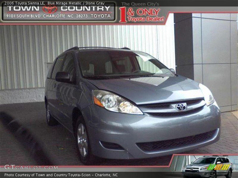 Blue Mirage Metallic / Stone Gray 2006 Toyota Sienna LE
