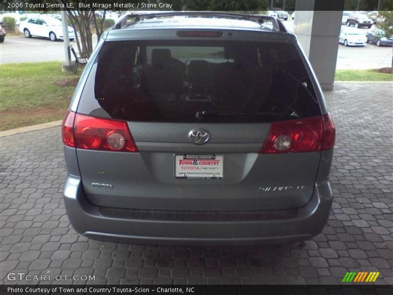 Blue Mirage Metallic / Stone Gray 2006 Toyota Sienna LE