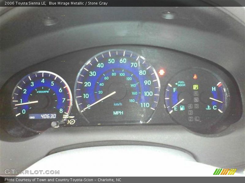 Blue Mirage Metallic / Stone Gray 2006 Toyota Sienna LE