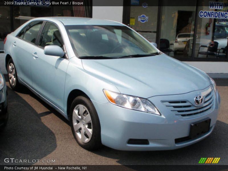 Sky Blue Pearl / Bisque 2009 Toyota Camry LE