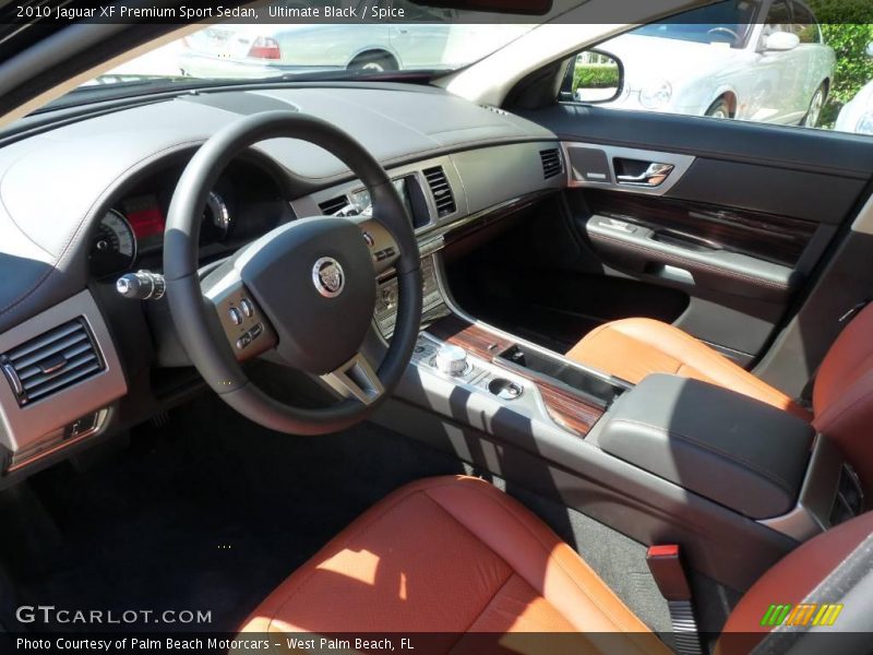 Ultimate Black / Spice 2010 Jaguar XF Premium Sport Sedan