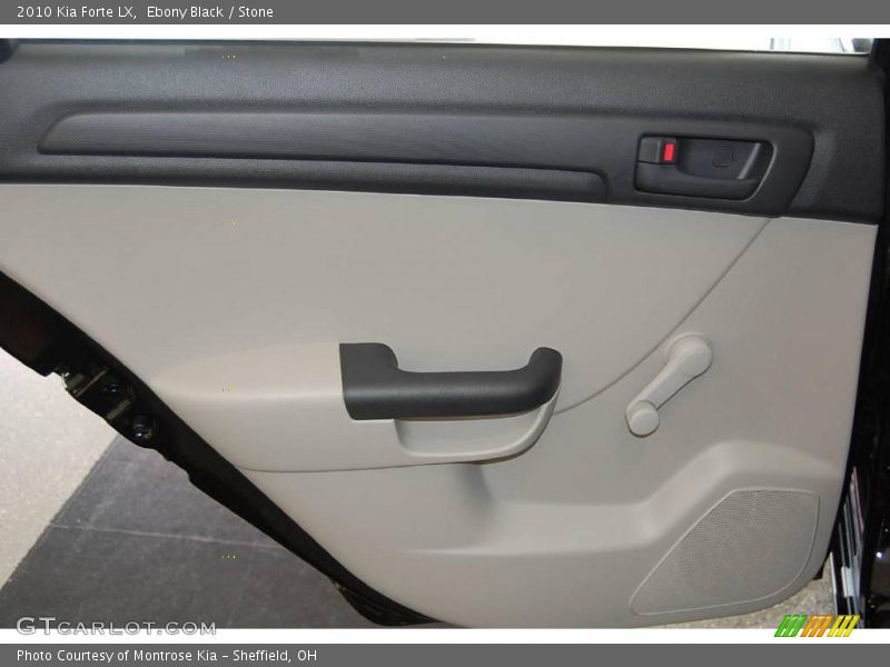 Ebony Black / Stone 2010 Kia Forte LX