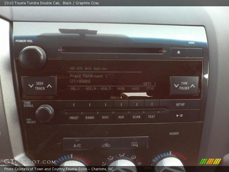 Black / Graphite Gray 2010 Toyota Tundra Double Cab
