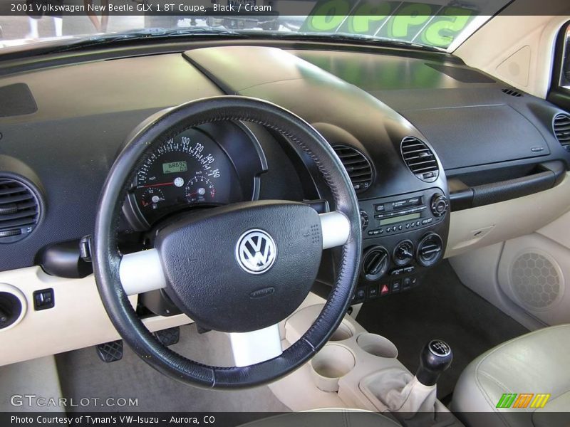 Black / Cream 2001 Volkswagen New Beetle GLX 1.8T Coupe