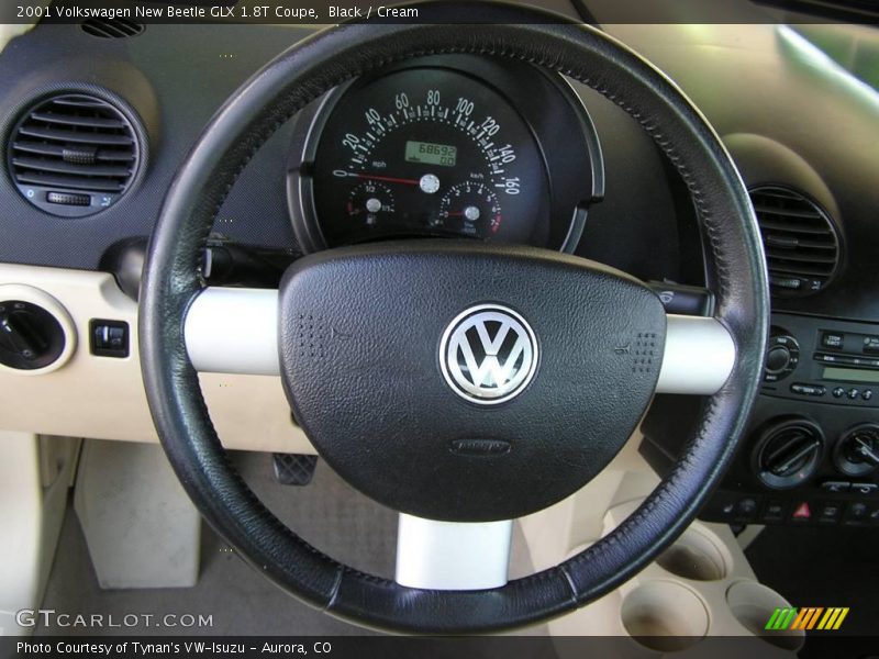 Black / Cream 2001 Volkswagen New Beetle GLX 1.8T Coupe