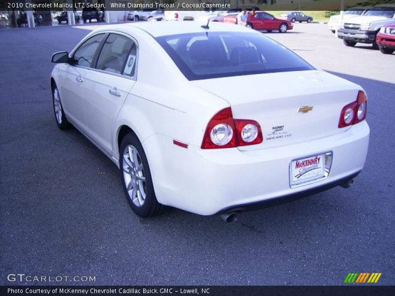 White Diamond Tricoat / Cocoa/Cashmere 2010 Chevrolet Malibu LTZ Sedan