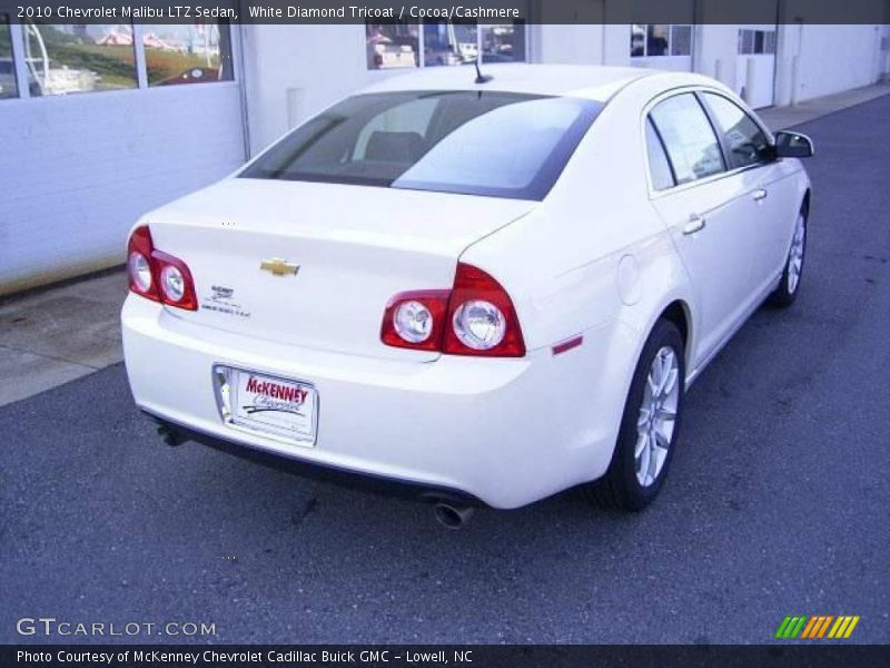 White Diamond Tricoat / Cocoa/Cashmere 2010 Chevrolet Malibu LTZ Sedan