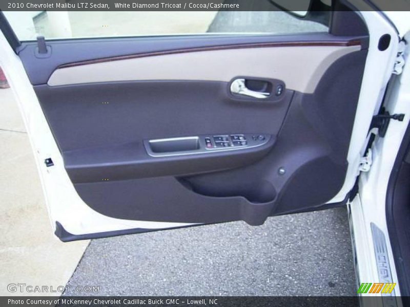 White Diamond Tricoat / Cocoa/Cashmere 2010 Chevrolet Malibu LTZ Sedan