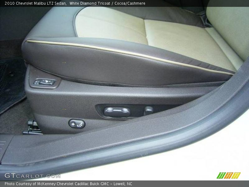 White Diamond Tricoat / Cocoa/Cashmere 2010 Chevrolet Malibu LTZ Sedan