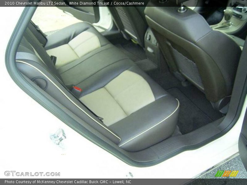 White Diamond Tricoat / Cocoa/Cashmere 2010 Chevrolet Malibu LTZ Sedan