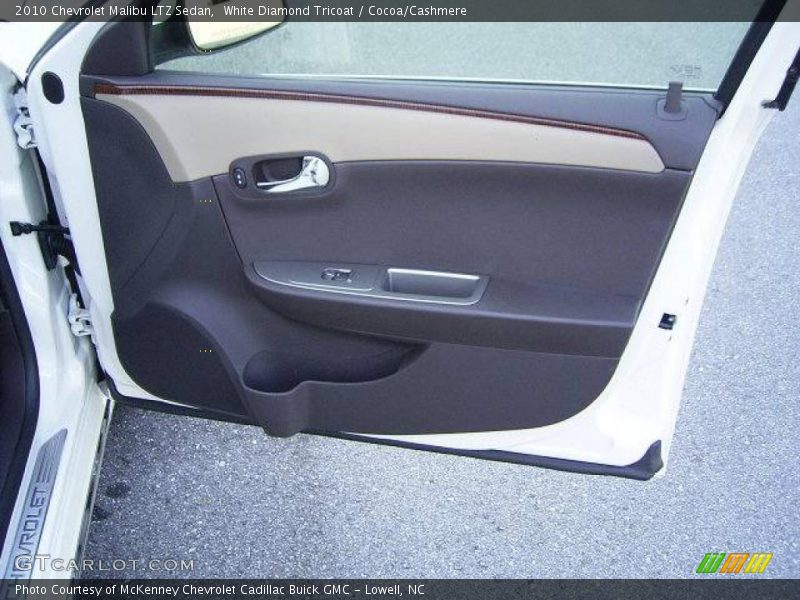White Diamond Tricoat / Cocoa/Cashmere 2010 Chevrolet Malibu LTZ Sedan