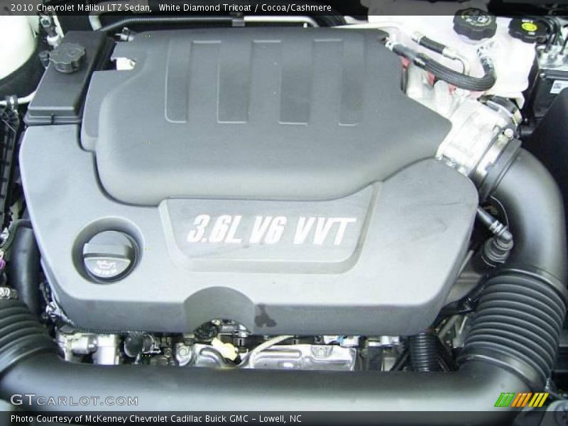 White Diamond Tricoat / Cocoa/Cashmere 2010 Chevrolet Malibu LTZ Sedan