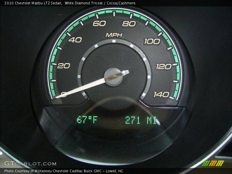 White Diamond Tricoat / Cocoa/Cashmere 2010 Chevrolet Malibu LTZ Sedan