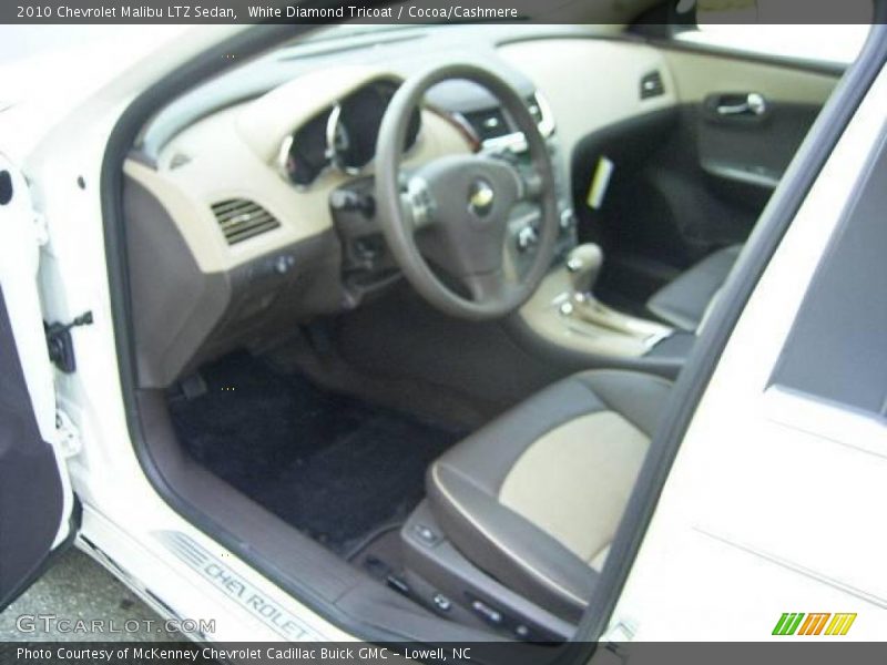 White Diamond Tricoat / Cocoa/Cashmere 2010 Chevrolet Malibu LTZ Sedan