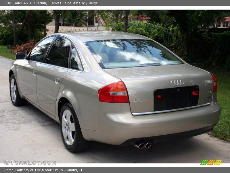 Canvas Beige Metallic / Beige 2002 Audi A6 3.0 Sedan