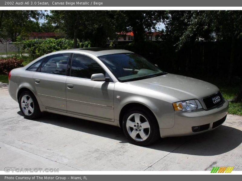 Canvas Beige Metallic / Beige 2002 Audi A6 3.0 Sedan