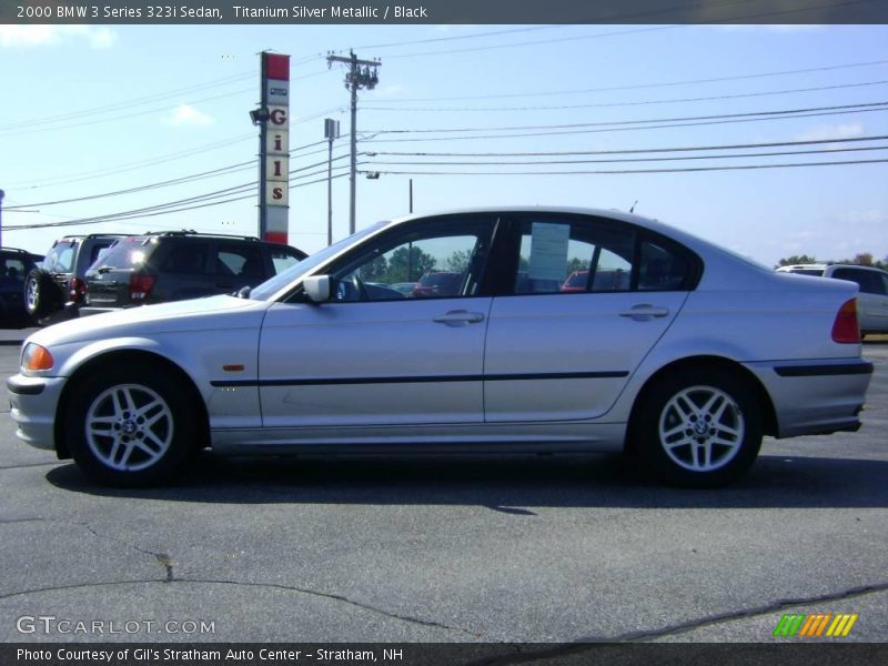 Titanium Silver Metallic / Black 2000 BMW 3 Series 323i Sedan