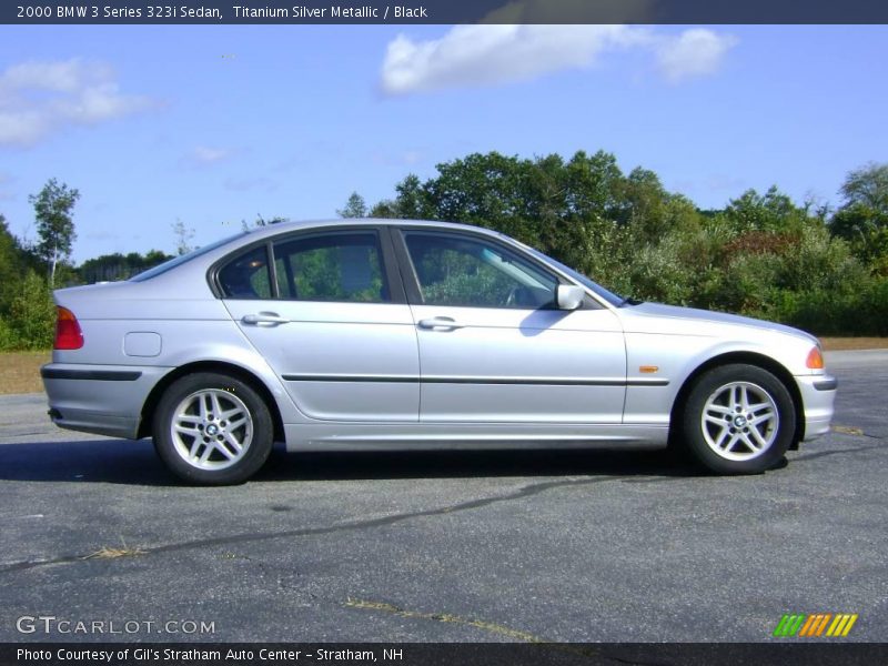 Titanium Silver Metallic / Black 2000 BMW 3 Series 323i Sedan