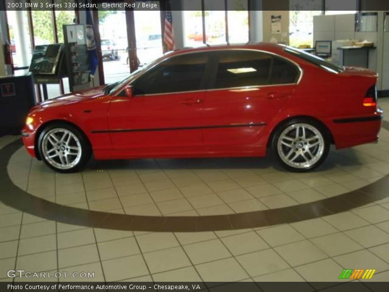 Electric Red / Beige 2003 BMW 3 Series 330i Sedan