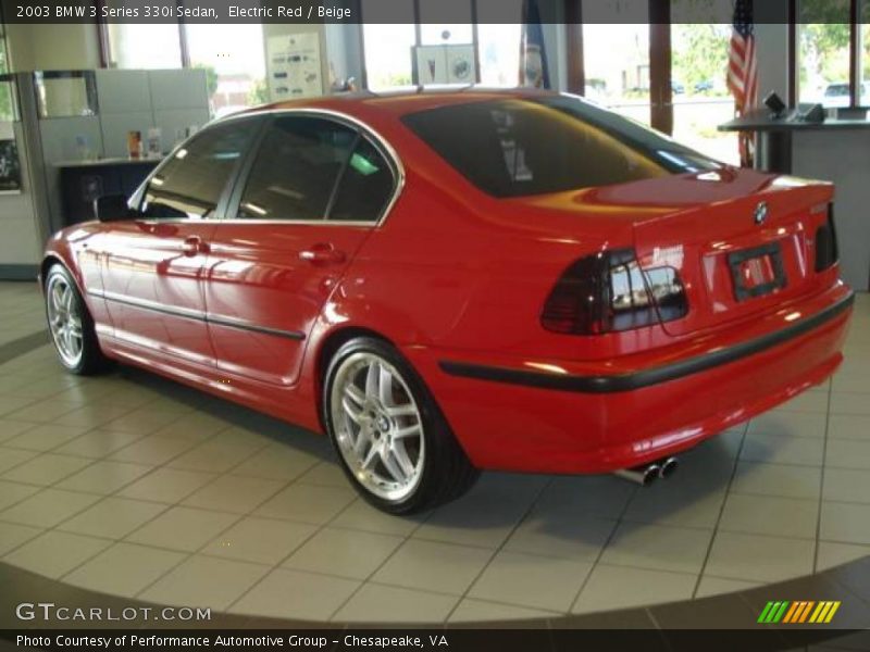 Electric Red / Beige 2003 BMW 3 Series 330i Sedan