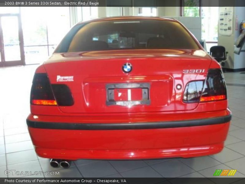 Electric Red / Beige 2003 BMW 3 Series 330i Sedan