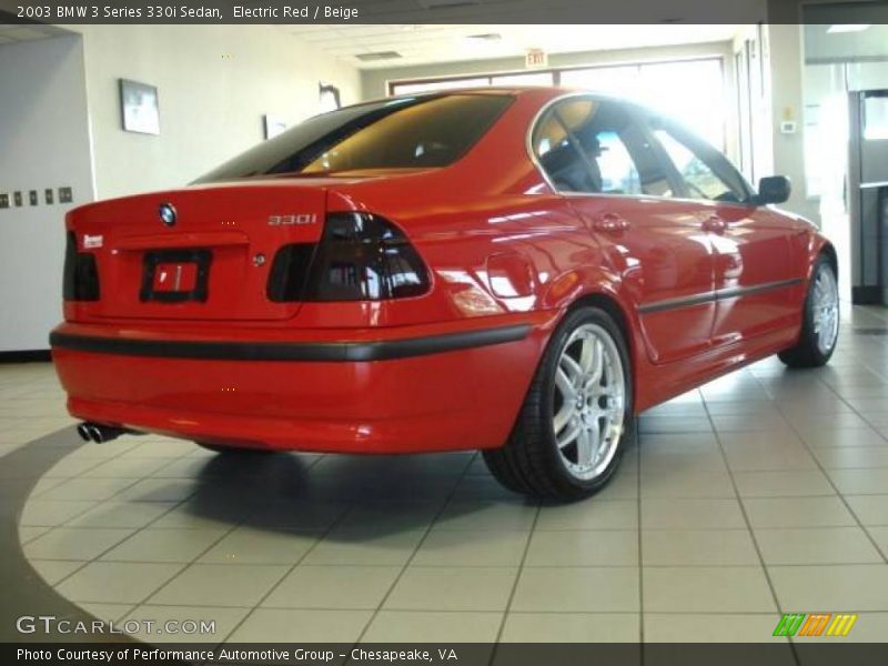 Electric Red / Beige 2003 BMW 3 Series 330i Sedan